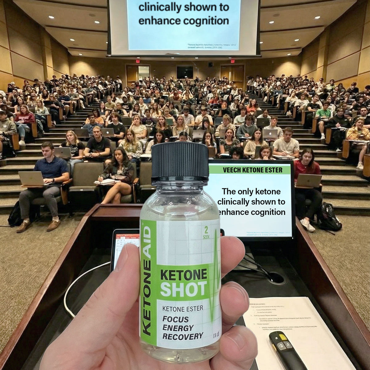 Ketone Shot during focused work