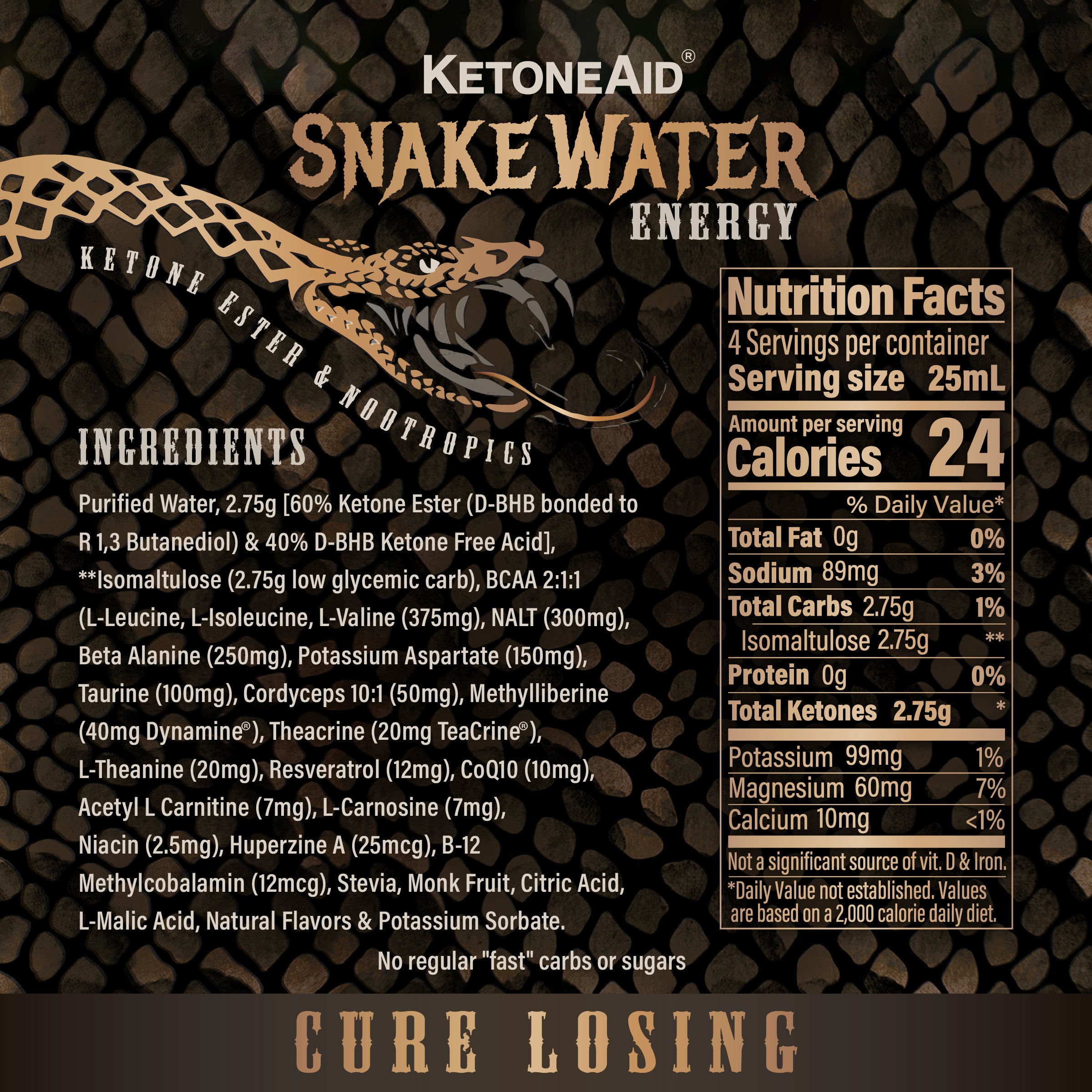 SnakeWater Ketone Energy Drink Concentrate (EU)