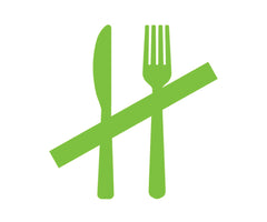Knife and fork icon: ketone ester decreased ghrelin 17%, reducing appetite