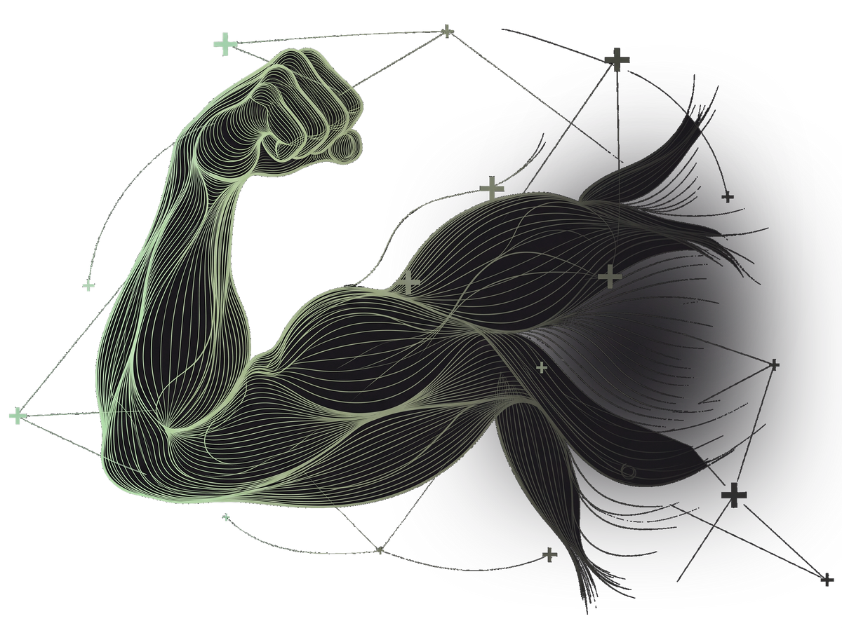 Muscle energy illustration